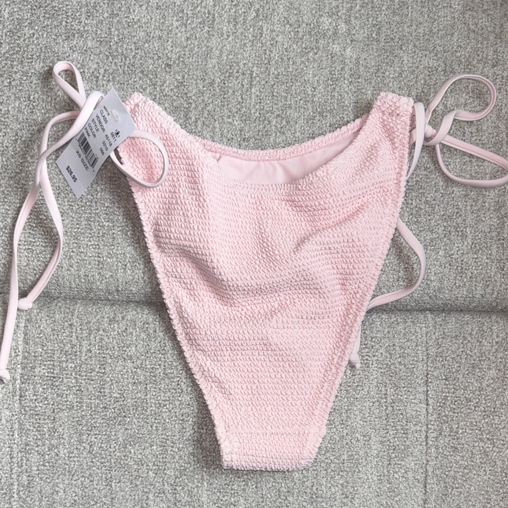 NWT PacSun Ruched Tie Bikini Bottom